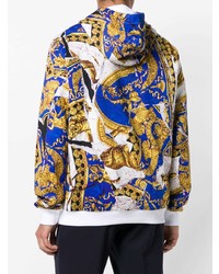 versace baroque print hoodie