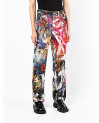 Charles Jeffrey Loverboy High Rise Splattered Paint Jeans