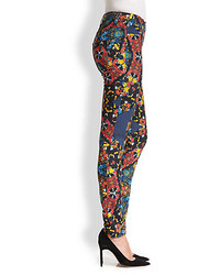 Alice + Olivia Jewel Print Skinny Jeans