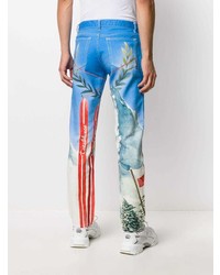 Casablanca Ski Print Straight Leg Jeans