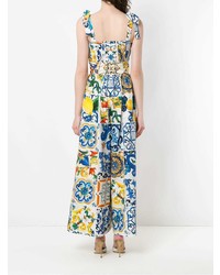 Dolce & Gabbana Printed Flared Jumpsuit