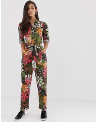 ASOS DESIGN Tropical Print Boilersuit