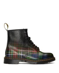 Multi colored Print Leather Casual Boots