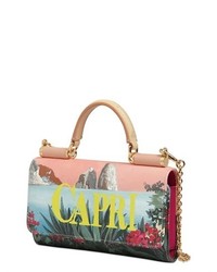 Dolce & Gabbana Capri Dauphine Leather Phone Clutch