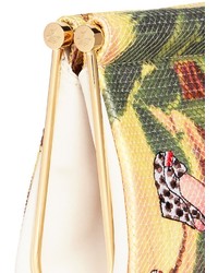 Charlotte Olympia Fiesta Magazine Embroidery Long Clutch