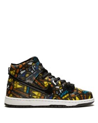 Nike X Concepts Dunk Hi Pro Sb Concepts Stained Glass Special Box Sneakers