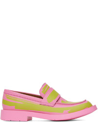 CamperLab Pink Green Mil 1978 Loafers