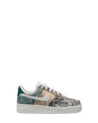 Multi colored Print Leather Low Top Sneakers