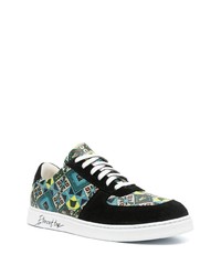 Etro Graphic Print Leather Sneakers