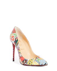 Christian Louboutin Pigalle Follies Print Pointed Toe Pump