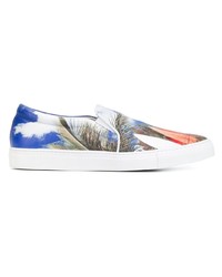 Joshua Sanders Surf Print Slip On Sneakers