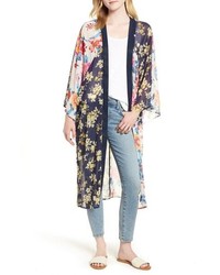 Multi colored Print Lightweight Kimono