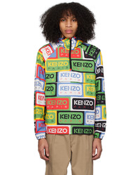 Multi colored Print Lightweight Puffer Jacket