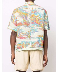 Stone Island Shadow Project Floral Short Sleeve Shirt