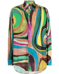 Costumein Abstract Pattern Print Shirt