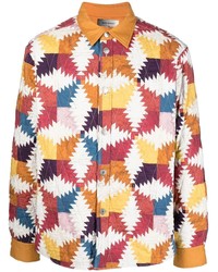 Isabel Marant Abstract Pattern Quilted Shirt