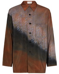 Lemaire Abstract Print Long Sleeve Shirt