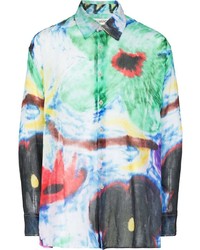 Our Legacy Abstract Print Long Sleeve Shirt