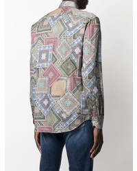 Etro Bandana Print Button Up Shirt