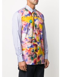 Comme Des Garcons SHIRT Comme Des Garons Shirt Abstract Print Panelled Shirt