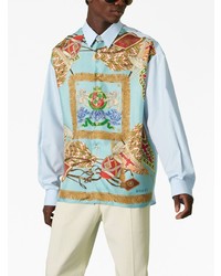 Gucci Crest Print Poplin Shirt