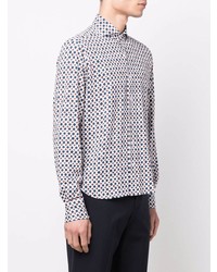 Orian Geometric Pattern Cotton Shirt