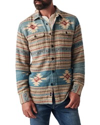 Faherty Good Feather Canyon Button Up Shirt Jacket