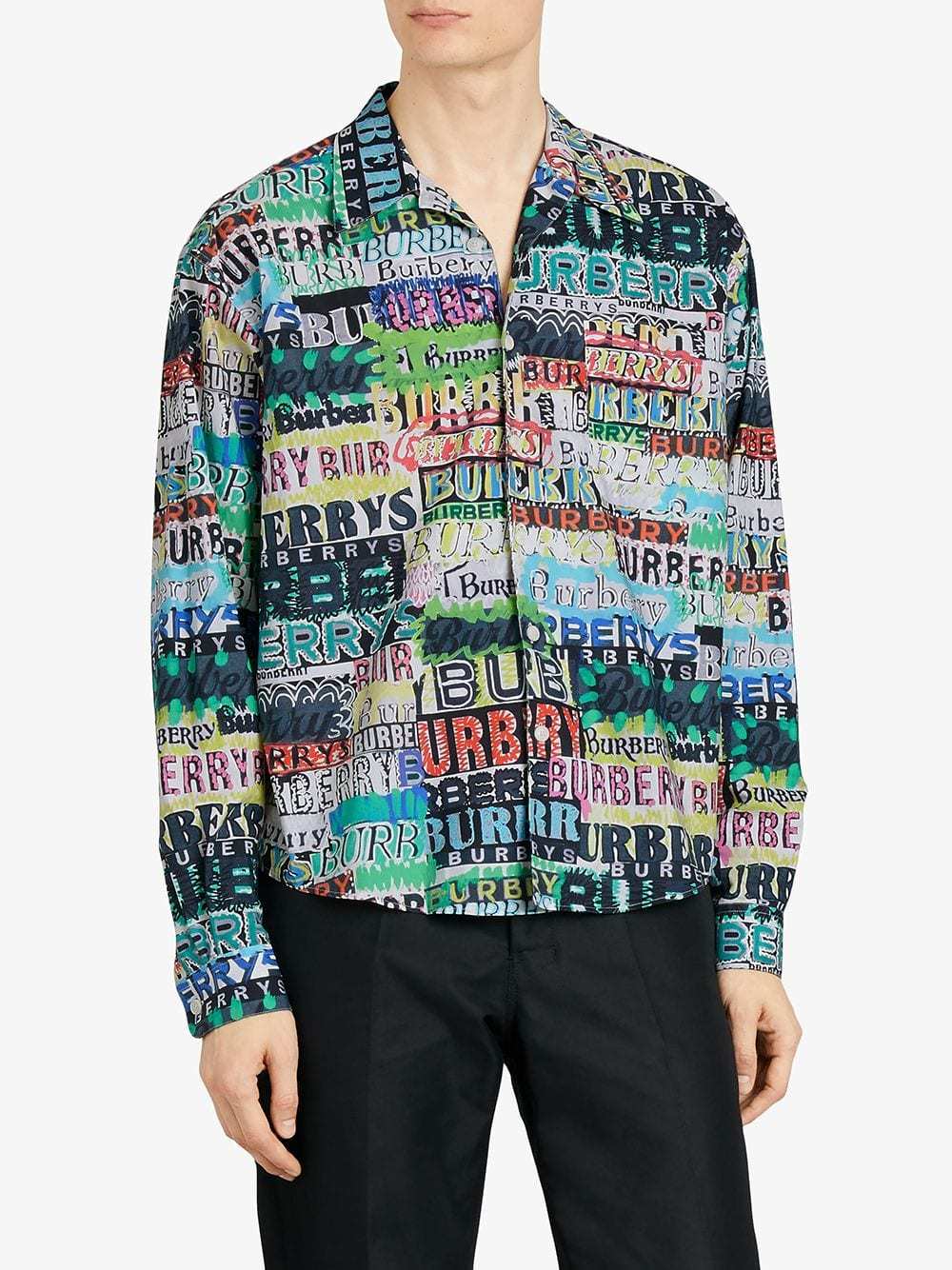 Burberry Graffiti Cotton Shirt, $336  | Lookastic