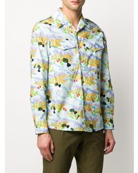Marni Graphic Print Button Up Shirt