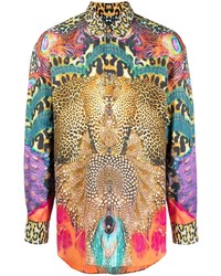 Camilla Graphic Print Button Up Shirt