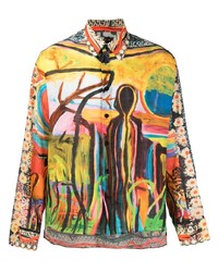 Givenchy Graphic Print Button Up Shirt