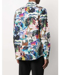 PS Paul Smith Graphic Print Organic Cotton Shirt