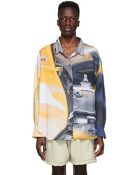 Rhude Grey Polyester Shirt