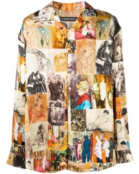 Y/Project Loose Fit Painting Print Shirt