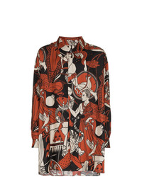Edward Crutchley Multi Print Silk Shirt