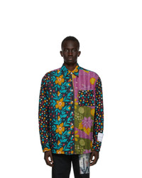 Mr. Saturday Multicolor Quilted Patchwork Shirt