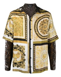 Versace Panelled Layered Shirt