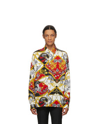 VERSACE JEANS COUTURE Red Paisley Fantasy Shirt
