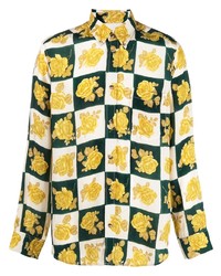 Nanushka Rose Checkered Shirt