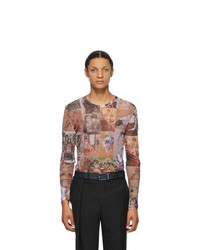 Y/Project Multicolor Sheer Tulle Paint Long Sleeve T Shirt