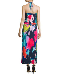 Trina Turk Halter Neck Printed Maxi Dress Multicolor
