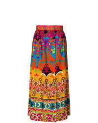 Multi colored Print Maxi Skirt