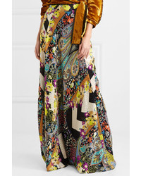 Etro Printed Silk Jacquard Maxi Skirt