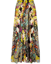 Etro Printed Silk Jacquard Maxi Skirt