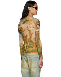 Jean Paul Gaultier Multicolor Nylon Long Sleeve T Shirt