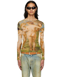 Jean Paul Gaultier Multicolor Nylon Long Sleeve T Shirt