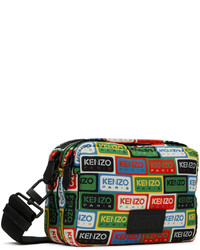 Kenzo Multicolor Paris Logo Messenger Bag