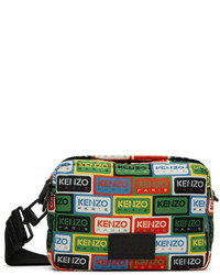 Kenzo Multicolor Paris Logo Messenger Bag