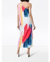 Mara Hoffman Clara One Shoulder Midi Abstract Print Dress