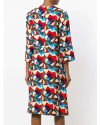 Marni Henne Pattern Midi Dress